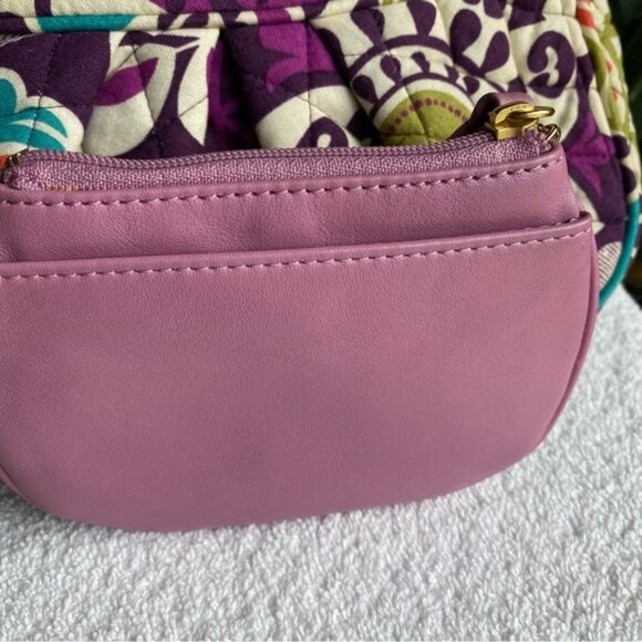 Coach and Vera Bradley with lilac leather wristlet and fabric bag EUC - Picture 6 of 9